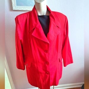 DIANA MARCO Design Red Blazer